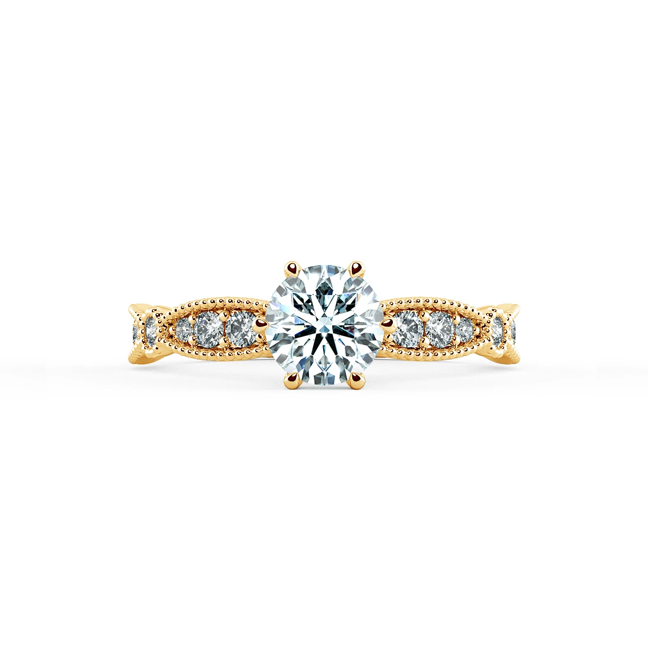 Solitaire Engagement Ring with Eternity Band NCH1803 2